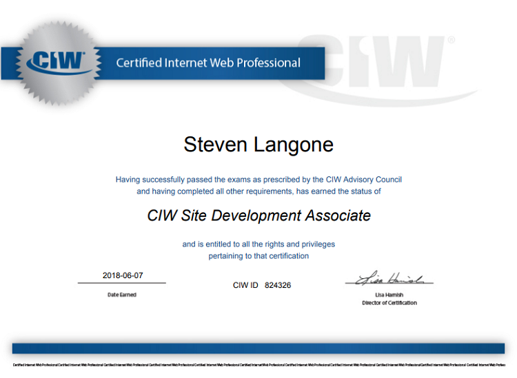 CIW Certification